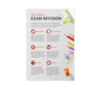 HDSDA Exam Revision Tips Poster Canvas Poster Wall Art Decor Print Picture Paintings for Living Room Bedroom Decoration 16x24inch(40x60cm)