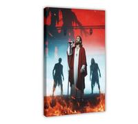HDSDA Jesus Singing on Stage (1) Canvas Poster Wall Art Decor Print Picture Paintings for Living Room Bedroom Decoration 08x12inch(20x30cm)