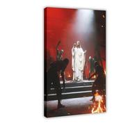HDSDA Jesus Singing on Stage Art Canvas Poster Wall Art Decor Print Picture Paintings for Living Room Bedroom Decoration 24x36inch(60x90cm)