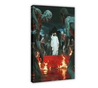 HDSDA Jesus Singing on Stage Canvas Poster Wall Art Decor Print Picture Paintings for Living Room Bedroom Decoration 24x36inch(60x90cm)