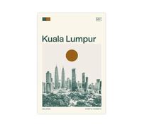 HDSDA Kuala Lumpur Malaysia Travel Art Canvas Poster Wall Art Decor Print Picture Paintings for Living Room Bedroom Decoration 08x12inch(20x30cm)