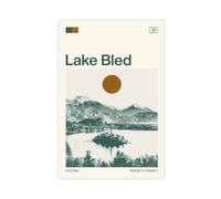 HDSDA Lake Bled, Slovenia Canvas Poster Bedroom Decor Landscape Office Room Decor Gift 12x18inch(30x45cm)