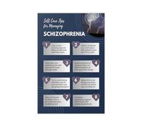 HDSDA Managing Schizophrenia Self-Care Poster Canvas Poster Wall Art Decor Print Picture Paintings for Living Room Bedroom Decoration 24x36inch(60x90cm)