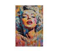 HDSDA Marilyn Monroe Pop Canvas Poster Bedroom Decor Landscape Office Room Decor Gift 08x12inch(20x30cm)