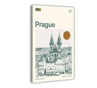 HDSDA Prague, Czech Republic Art Canvas Poster Bedroom Decor Landscape Office Room Decor Gift 20x30inch(50x75cm)