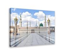 HDSDA Prophet Mosque Poster Canvas Poster Wall Art Decor Print Picture Paintings for Living Room Bedroom Decoration 12x18inch(30x45cm)