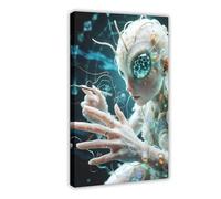 HDSDA Quantum Sci-Fi Hummingbird Canvas Poster Bedroom Decor Landscape Office Room Decor Gift 08x12inch(20x30cm)