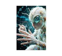 HDSDA Quantum Sci-Fi Hummingbird Canvas Poster Bedroom Decor Landscape Office Room Decor Gift 24x36inch(60x90cm)