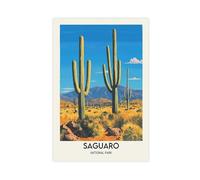 HDSDA Saguaro National Park Arizona Poster Canvas Poster Wall Art Decor Print Picture Paintings for Living Room Bedroom Decoration 12x18inch(30x45cm)