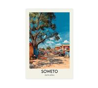 HDSDA Soweto Retro Poster Canvas Poster Bedroom Decor Landscape Office Room Decor Gift 08x12inch(20x30cm)