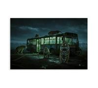 HDSDA Tiger by The Abandoned Bus (3) Canvas Poster Wall Art Decor Print Picture Paintings for Living Room Bedroom Decoration 08x12inch(20x30cm)