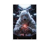 HDSDA Translucent Quantum Polar Bear (1) Canvas Poster Bedroom Decor Landscape Office Room Decor Gift 24x36inch(60x90cm)