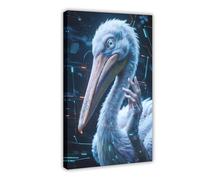 HDSDA Translucent Quantum Sci-Fi Pelican (2) Canvas Poster Bedroom Decor Landscape Office Room Decor Gift 08x12inch(20x30cm)