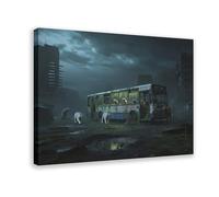 HDSDA White Tiger by The Abandoned Bus (1) Canvas Poster Wall Art Decor Print Picture Paintings for Living Room Bedroom Decoration 20x30inch(50x75cm)