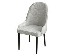 HDSDVNON Armrest Dining Chair Set With Full Coverage Design For Home, Restaurant, Hotel Decoration, Available In 6 Solid Colors(Stylish Gray,1 Set)