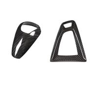 HDSHBJIP Carbon fiber shift lever cover with decorative panel sticker the Compatible for BMW F80 F82 F87 M3 M4 M2 M5 F83 F85 X5M F86 X6M F13 series interior parts(AB Black RHD)