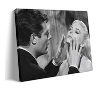 HDSHJFIK Anita Ekberg Movie La Dolce Vita Scene Romantic Poster Decorative Painting Canvas Wall Posters And Art Picture Print Modern Family Bedroom Decor Posters 12x18inch(30x45cm)