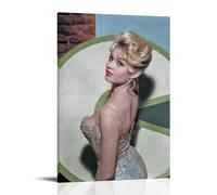 HDSHJFIK Brigitte Bardot Blond Actress Poster Decorative Painting Canvas Wall Posters And Art Picture Print Modern Family Bedroom Decor Posters 08x12inch(20x30cm)