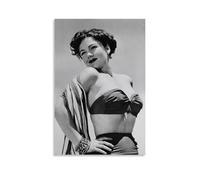 HDSHJFIK Classical Beauty Anne Baxter Graceful Figure Poster Decorative Painting Canvas Wall Posters And Art Picture Print Modern Family Bedroom Decor Posters 24x36inch(60x90cm)