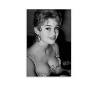 HDSHJFIK Classical Beauty Brigitte Bardot Poster Decorative Painting Canvas Wall Posters And Art Picture Print Modern Family Bedroom Decor Posters 16x24inch(40x60cm)