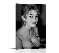 HDSHJFIK Classical Beauty Brigitte Bardot Poster Decorative Painting Canvas Wall Posters And Art Picture Print Modern Family Bedroom Decor Posters 12x18inch(30x45cm)