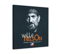 HDSHJFIK Folk Rock Willie Nelson Dark Art Poster Decorative Painting Canvas Wall Posters And Art Picture Print Modern Family Bedroom Decor Posters 16x16inch(40x40cm)