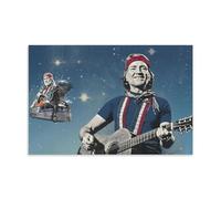 HDSHJFIK Musician Legend Willie Nelson Art Poster Decorative Painting Canvas Wall Posters And Art Picture Print Modern Family Bedroom Decor Posters 20x30inch(50x75cm)