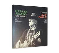 HDSHJFIK Musician Legend Willie Nelson Cd Cover Poster Decorative Painting Canvas Wall Posters And Art Picture Print Modern Family Bedroom Decor Posters 16x16inch(40x40cm)
