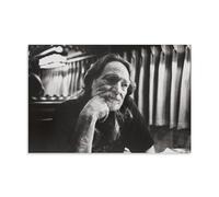 HDSHJFIK Musician Legend Willie Nelson Vintage Poster Decorative Painting Canvas Wall Posters And Art Picture Print Modern Family Bedroom Decor Posters 16x24inch(40x60cm)