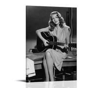 HDSHJFIK Rita Hayworth Movie Gilda Scene Guitar Poster Decorative Painting Canvas Wall Posters And Art Picture Print Modern Family Bedroom Decor Posters 16x24inch(40x60cm)