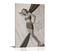 HDSHJFIK Rita Hayworth Stylish And Charming Movie Actor Signatures Poster Decorative Painting Canvas Wall Posters And Art Picture Print Modern Family Bedroom Decor Posters 08x12inch(20x30cm)