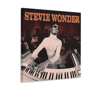 HDSHJFIK Stevie Wonder Live at The Rainbow Poster Decorative Painting Canvas Wall Posters And Art Picture Print Modern Family Bedroom Decor Posters 20x20inch(50x50cm)