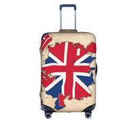 HDSKFNS Abstract Georgian Flag Map03 Print Suitcase Covers For Luggage Suitcase Cover Travel Luggage Cover Fits 18-32 Inch Suitcases, White, S