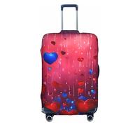 HDSKFNS Abstract Heart Print Suitcase Covers For Luggage Suitcase Cover Travel Luggage Cover Fits 18-32 Inch Suitcases, White, S