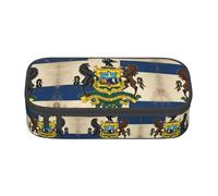 HDSKFNS Abstract Pennsylvania State Flag Map02 Print Pencil Case-Pencil Bag Artists' Pens,Pencils Marker Box Large Capacity Perfect Work Travel