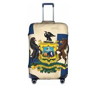 HDSKFNS Abstract Pennsylvania State Flag Map02 Print Suitcase Covers For Luggage Suitcase Cover Travel Luggage Cover Fits 18-32 Inch Suitcases, White, X-Large