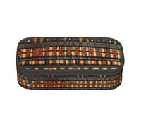 HDSKFNS African Classic Weave Print Pencil Case-Pencil Bag Artists' Pens,Pencils Marker Box Large Capacity Perfect Work Travel