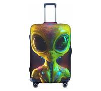 HDSKFNS Alien Planet Print Suitcase Covers For Luggage Suitcase Cover Travel Luggage Cover Fits 18-32 Inch Suitcases, White, L
