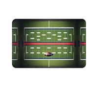 HDSKFNS American Football Field and Ball Print Door Mat,Entrance Mat Welcome Floor Mats for Porch Bathroom Laundry Room Decor Floor Rug