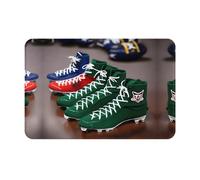 HDSKFNS American Football Laces Print Door Mat,Entrance Mat Welcome Floor Mats for Porch Bathroom Laundry Room Decor Floor Rug