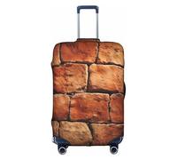 HDSKFNS Ancient Worn Brick Wall Print Suitcase Covers For Luggage Suitcase Cover Travel Luggage Cover Fits 18-32 Inch Suitcases, White, Large