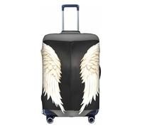 HDSKFNS Angel Feathers Print Suitcase Covers For Luggage Suitcase Cover Travel Luggage Cover Fits 18-32 Inch Suitcases, White, M