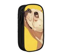 HDSKFNS Animal Dog French Bulldog Print Cute Pencil Case Large Capacity Pencil Pouch Zipper Pencils Box Oxford Cloth Pen Bag