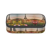 HDSKFNS Beautiful Eiffel Tower Paris Print Pencil Case-Pencil Bag Artists' Pens,Pencils Marker Box Large Capacity Perfect Work Travel