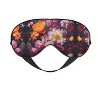 HDSKFNS Beautiful Flowers 2 Print Sleep Mask Silk-Like Eye Mask Sleeping Eye Mask For Women Men For Travel Sleep Relaxation