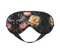 HDSKFNS Beautiful Flowers 4 Print Sleep Mask Silk-Like Eye Mask Sleeping Eye Mask For Women Men For Travel Sleep Relaxation