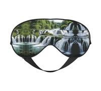 HDSKFNS Beautiful Iceland Print Sleep Mask Silk-Like Eye Mask Sleeping Eye Mask For Women Men For Travel Sleep Relaxation