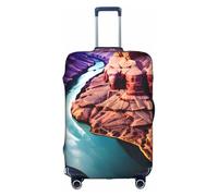 HDSKFNS Beauty Grand Canyon Print Suitcase Covers For Luggage Suitcase Cover Travel Luggage Cover Fits 18-32 Inch Suitcases, White, L