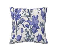 HDSKFNS Bluebell Design 02 Print Decorative Pillow Covers,Square Pillowcases,for Sofa,Living Room,Bedroom,Holiday House
