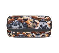 HDSKFNS Blueberry Muffin 03 Print Pencil Case-Pencil Bag Artists' Pens,Pencils Marker Box Large Capacity Perfect Work Travel